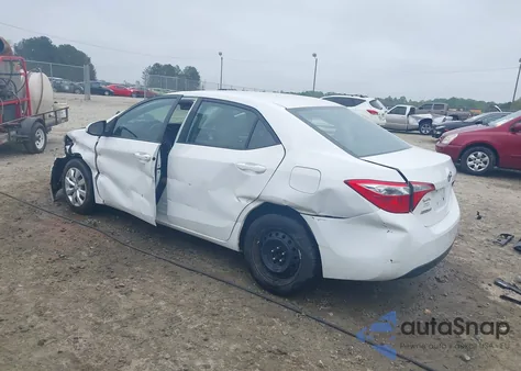 2015 Toyota Corolla Le из США, поврежденный, VIN 2T1BURHE0FC371689